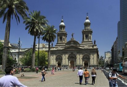 Plaza de Armas, cartão-postal de Santiago, no Chile