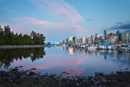 Vancouver, no Canadá, no fim da tarde